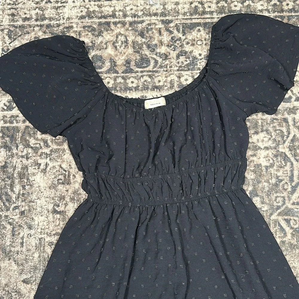 Altar'd State Dark Blue Flutter Sleeve Mini Dress - Picture 4 of 6